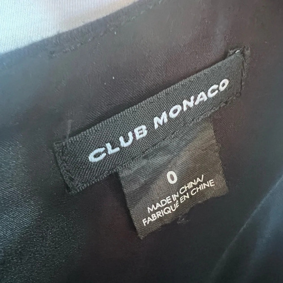 Club Monaco peep hole black dress size 0β - Picture 3 of 4